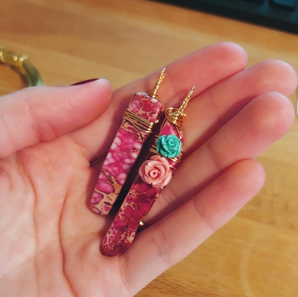 Sea sediment jasper pendant - Picture 2 of 3